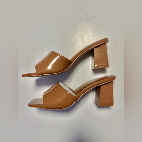 Rouge! Women’s Tan Bloqued heels, size 7.5 - Picture 8 of 9